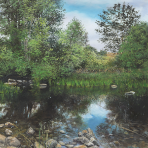 Reflections in Lowther River Painting
